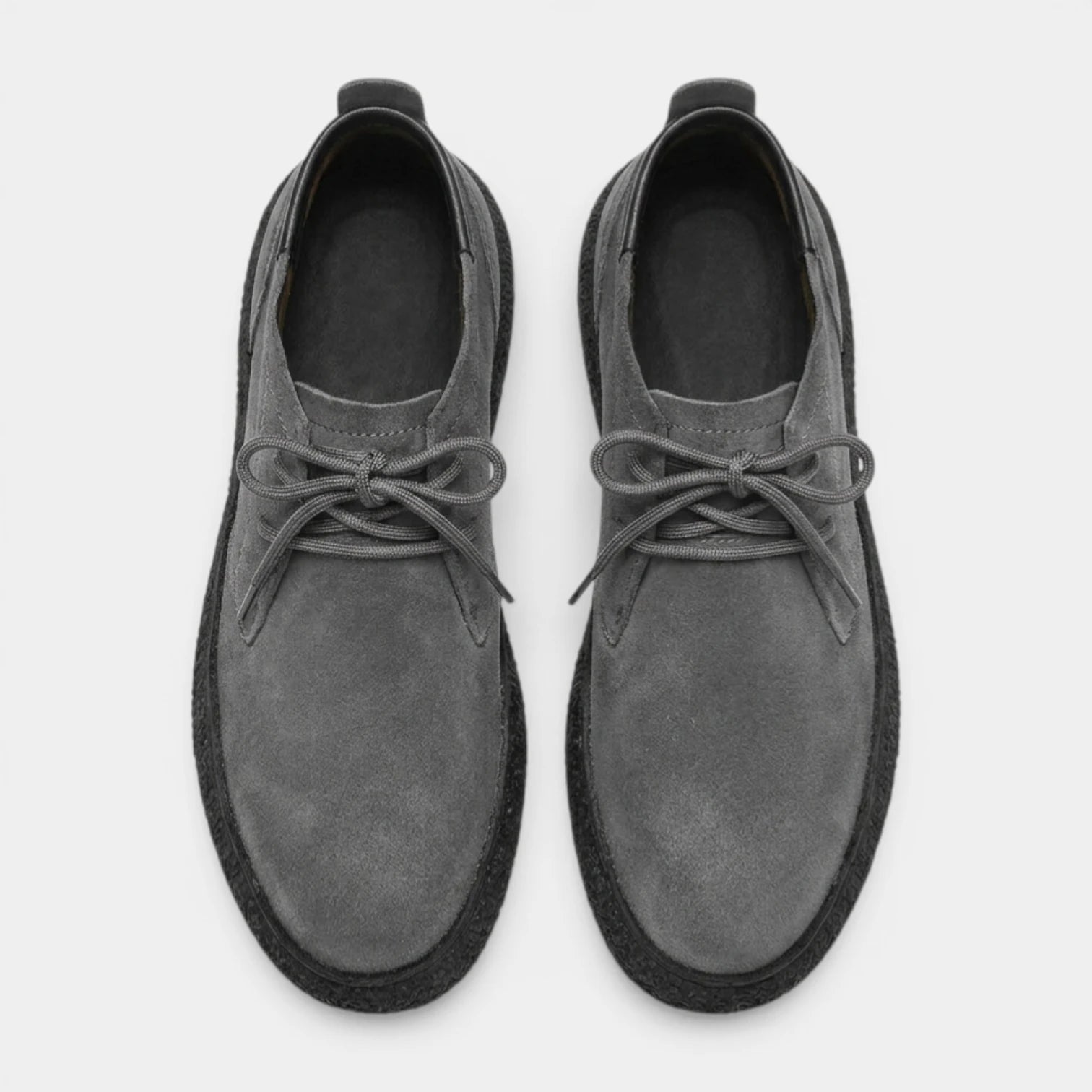 Moc Toe Wallabee Shoes Lace-Up Crepe Sole for Men