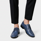 Wingtip Brogue Dress Shoes Lace-Up Perforated for Men