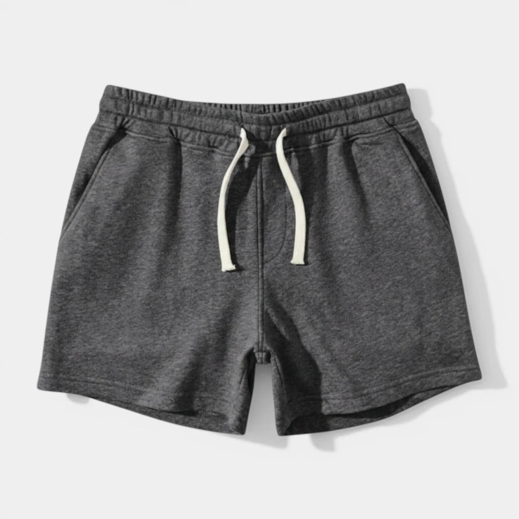 Drawstring Elastic Waist Shorts Relaxed Fit for Men