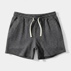 Drawstring Elastic Waist Shorts Relaxed Fit for Men