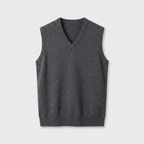 Knit V-Neck Sleeveless Vest Regular Fit for Men