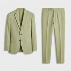 2-Piece Suit Set Single-Breasted Slim Fit for Men