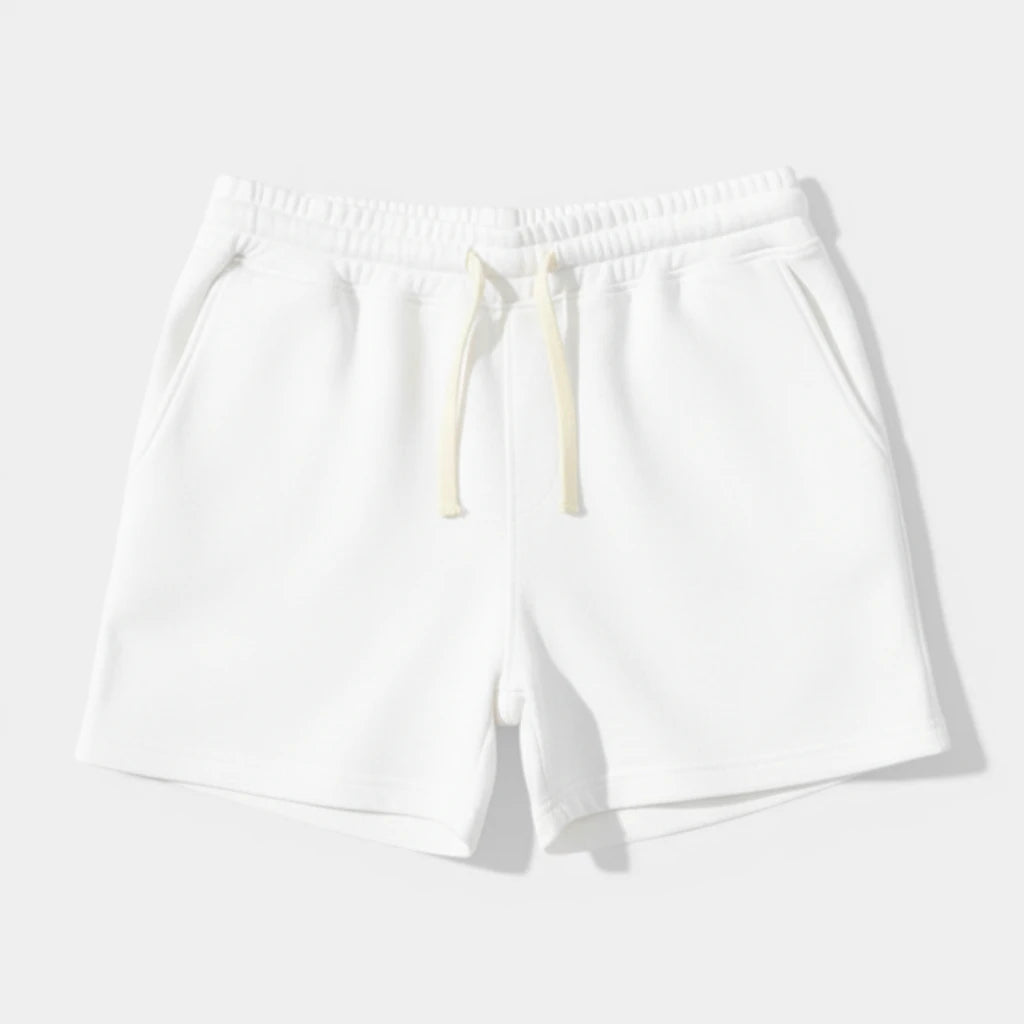 Drawstring Elastic Waist Shorts Relaxed Fit for Men