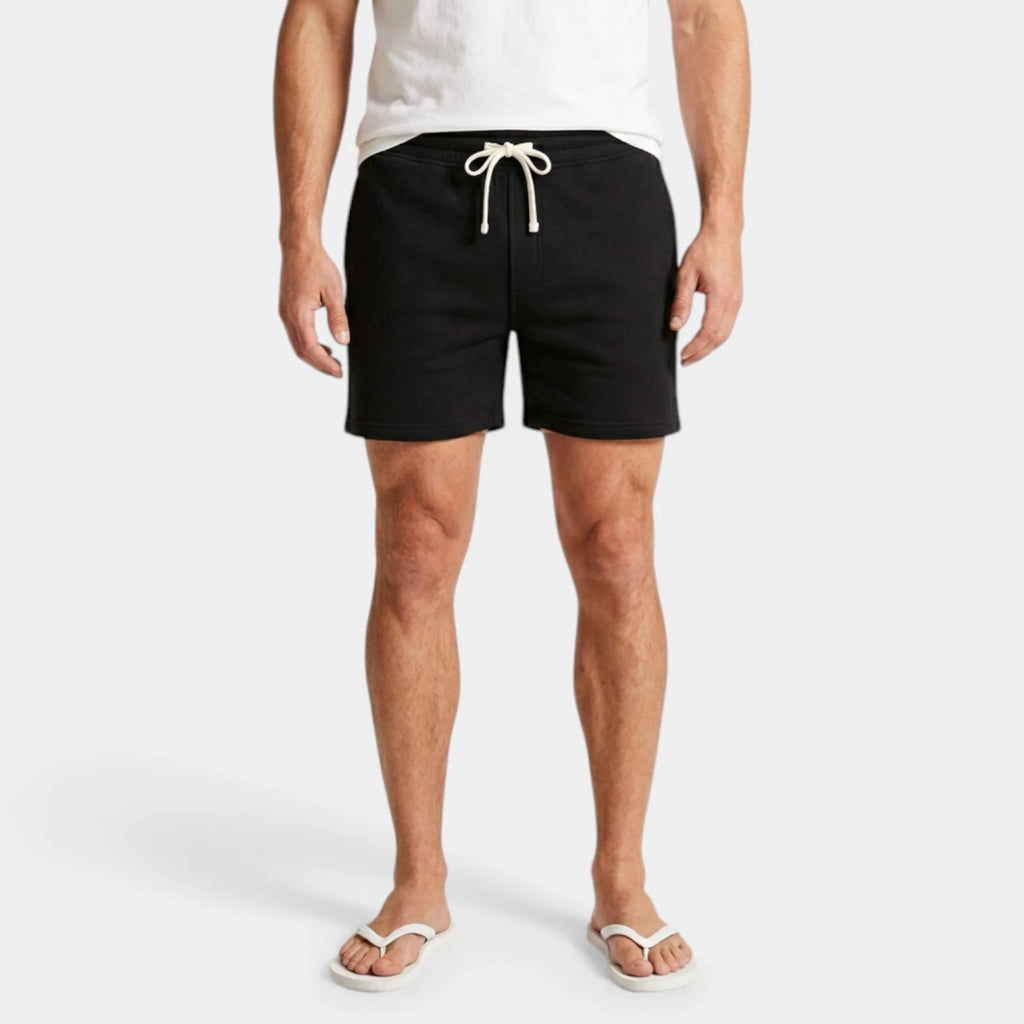 Drawstring Elastic Waist Shorts Relaxed Fit for Men