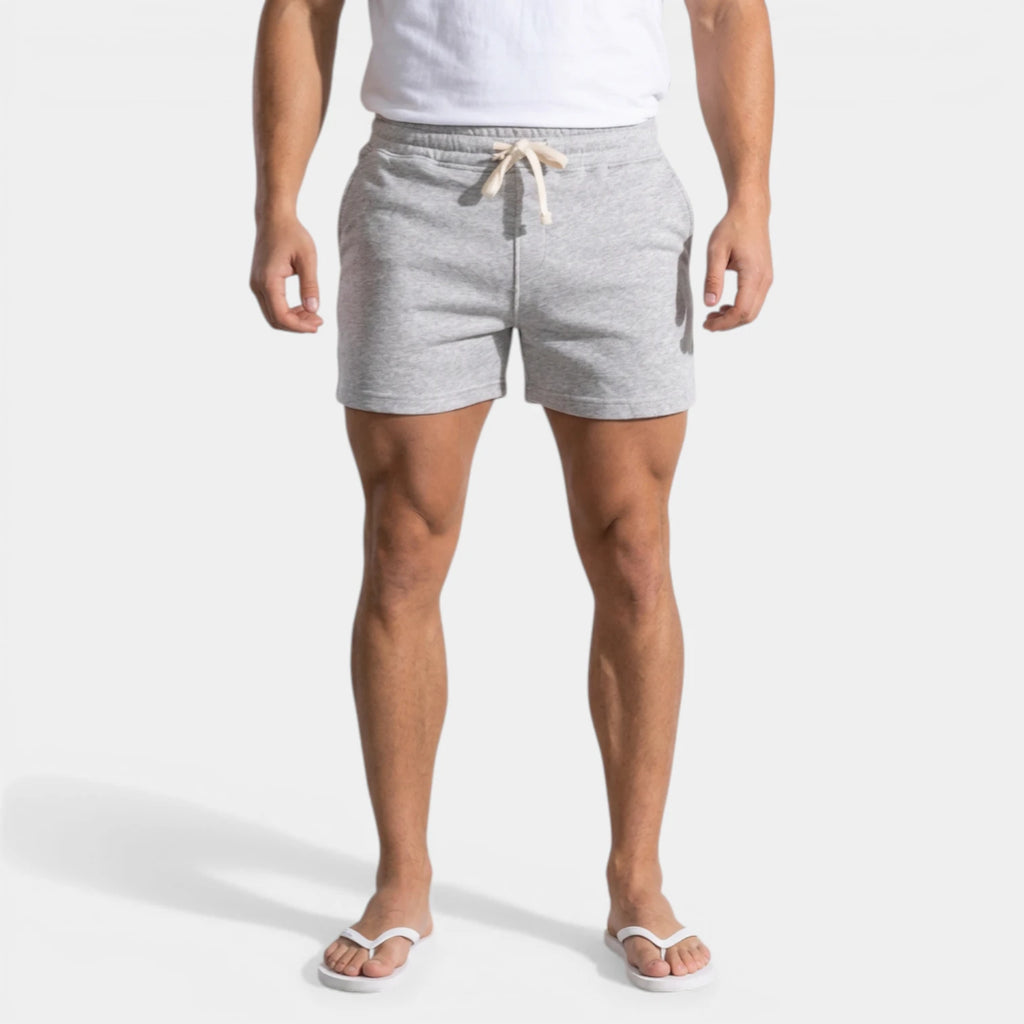 Drawstring Elastic Waist Shorts Relaxed Fit for Men
