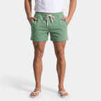 Drawstring Elastic Waist Shorts Relaxed Fit for Men