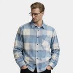 Checked Overshirt Relaxed Fit Button-Front for Men