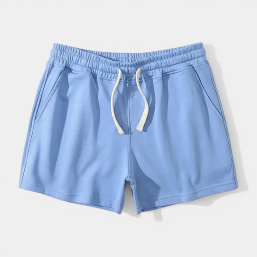 Drawstring Elastic Waist Shorts Relaxed Fit for Men