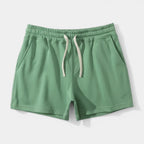 Drawstring Elastic Waist Shorts Relaxed Fit for Men