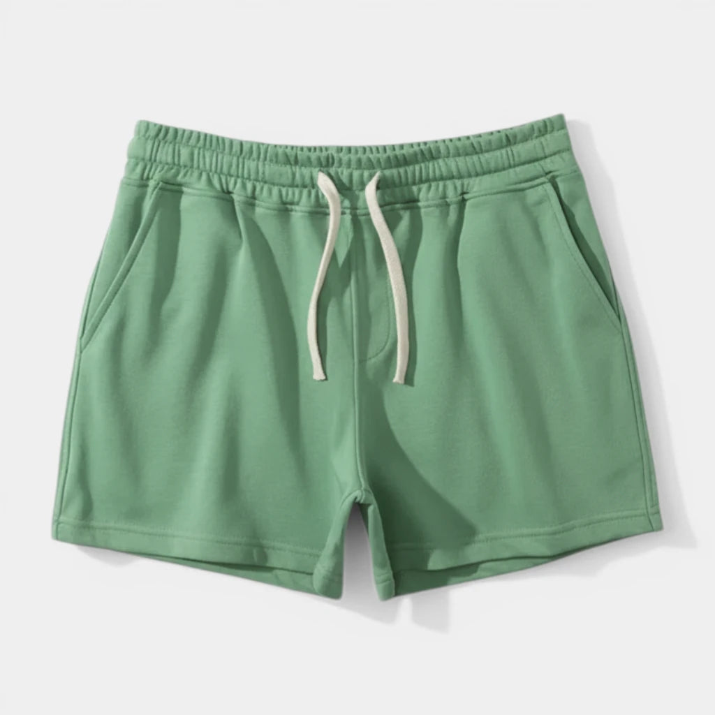 Drawstring Elastic Waist Shorts Relaxed Fit for Men