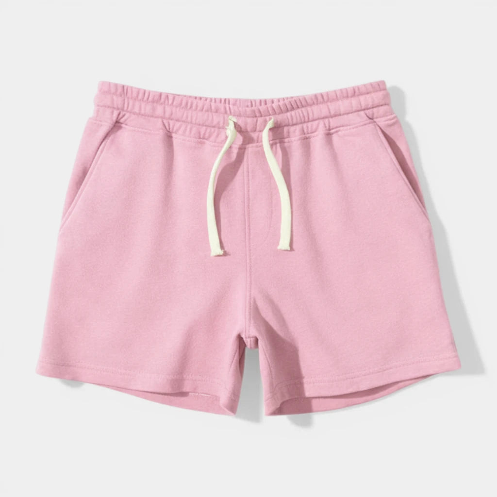 Drawstring Elastic Waist Shorts Relaxed Fit for Men