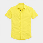 Short Sleeve Button-Up Shirt Regular Fit for Men