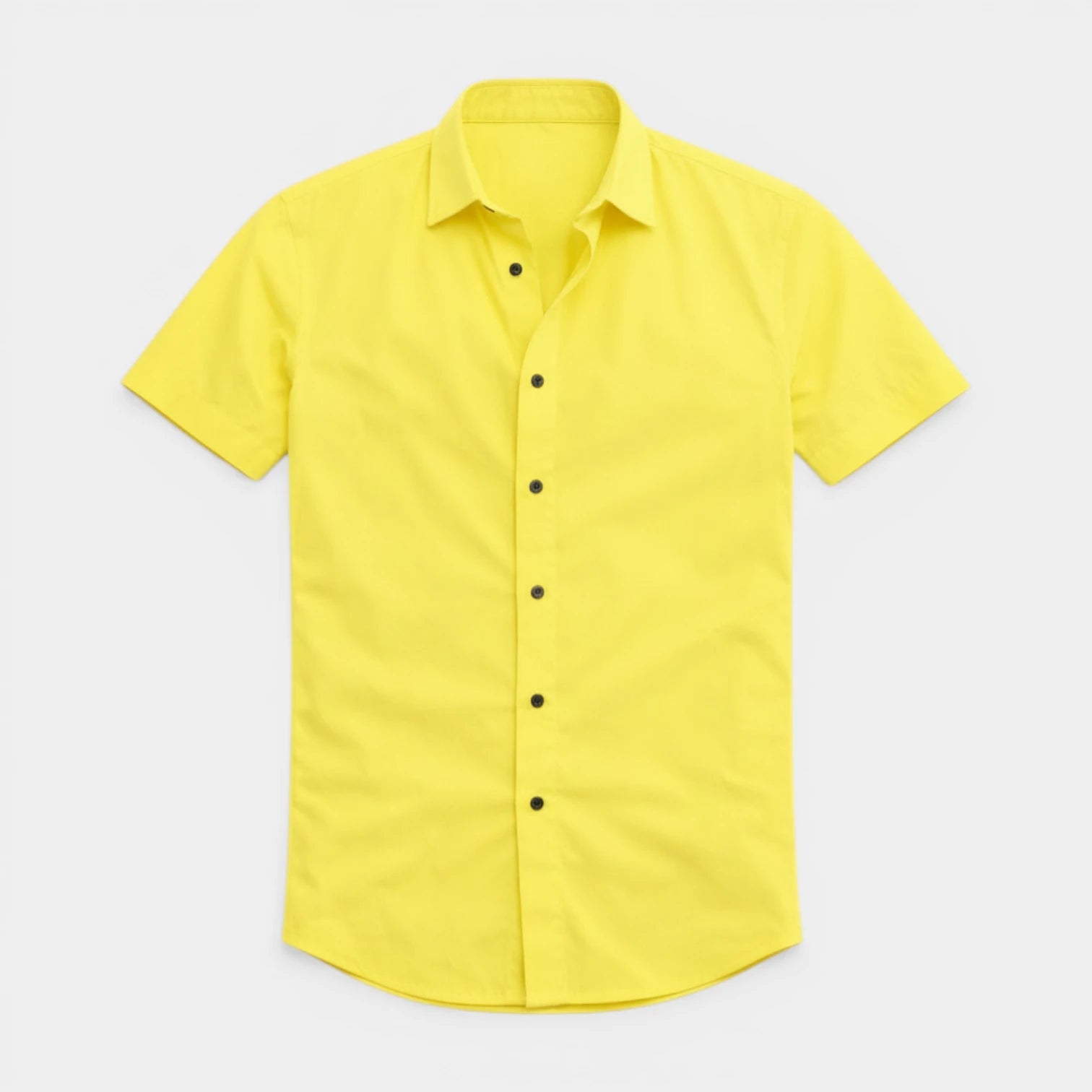 Short Sleeve Button-Up Shirt Regular Fit for Men