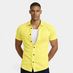 Short Sleeve Button-Up Shirt Regular Fit for Men