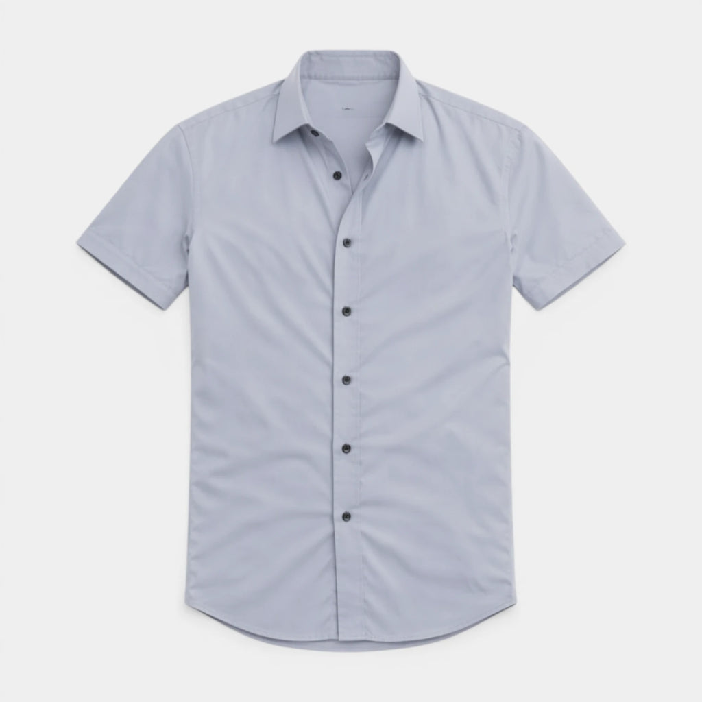 Short Sleeve Button-Up Shirt Regular Fit for Men