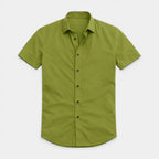 Short Sleeve Button-Up Shirt Regular Fit for Men