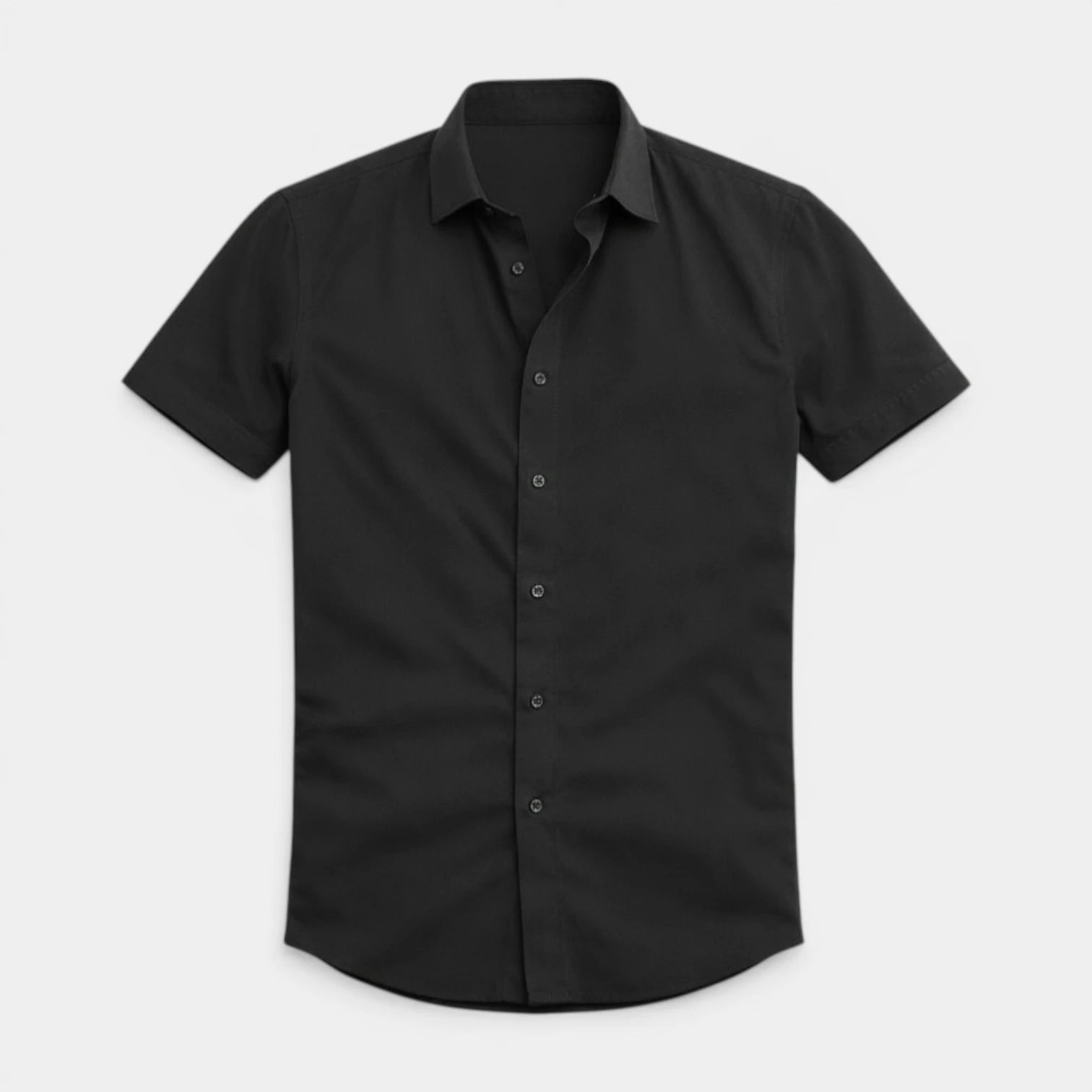 Short Sleeve Button-Up Shirt Regular Fit for Men