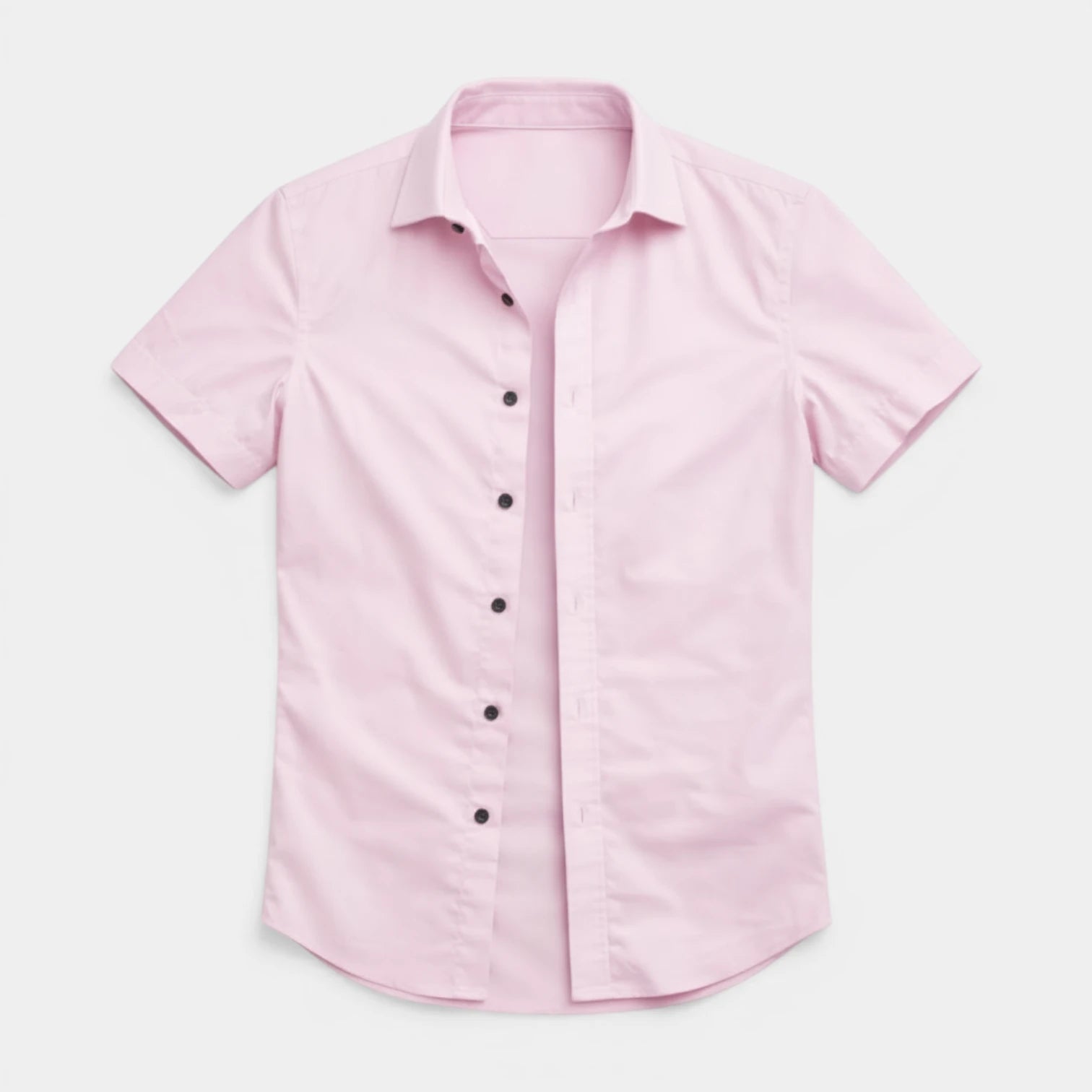 Short Sleeve Button-Up Shirt Regular Fit for Men