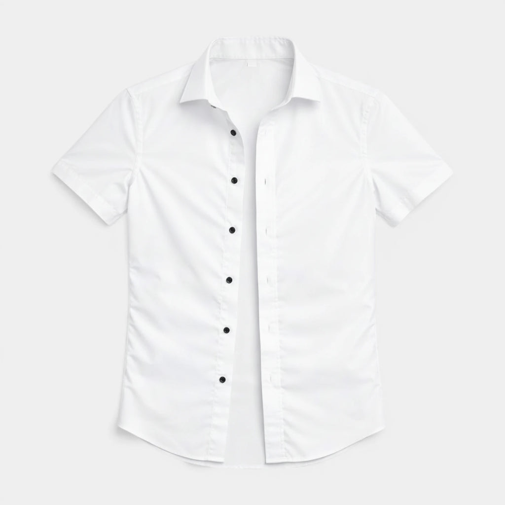 Short Sleeve Button-Up Shirt Regular Fit for Men