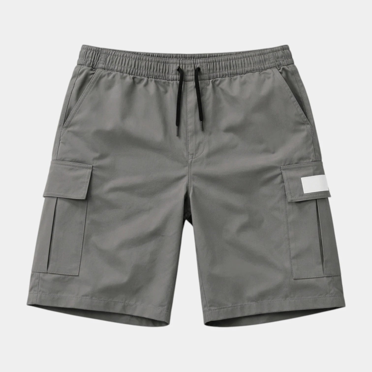Cargo Shorts Elastic Waist Drawstring Multi Pocket for Men
