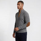 High Collar Knit Pullover Sweater Lightweight for Men