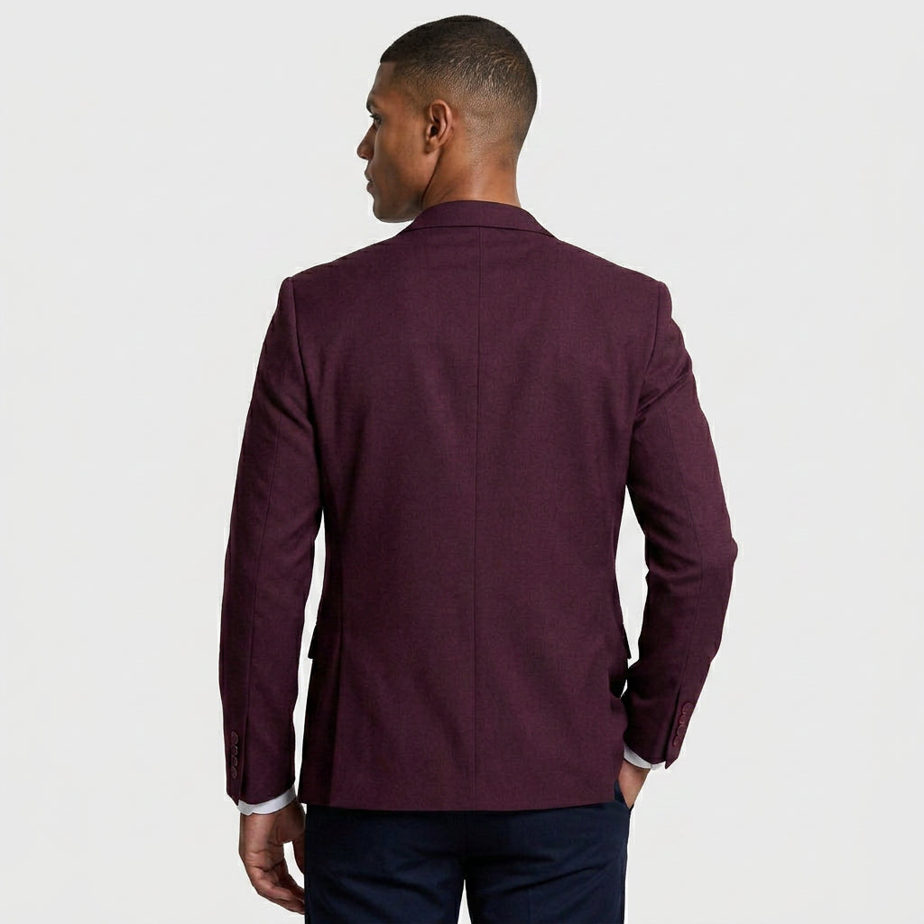 Tailored Blazer Modern Fit Notch Lapel for Men