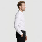 Wrinkle Resistant Long Sleeve Solid Shirt for Men