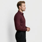 Wrinkle Resistant Long Sleeve Solid Shirt for Men