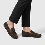 Breathable Leather Loafers Slip-On for Men