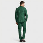 3-Piece Suit Set Single-Breasted Blazer Double-Breasted Vest for Men