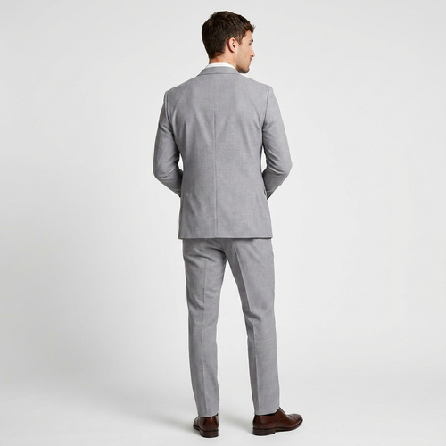 3-Piece Suit Set Single-Breasted Blazer Double-Breasted Vest for Men