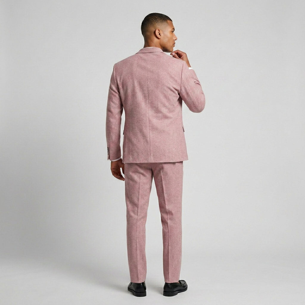 2-Piece Suit Set Single-Breasted Slim Fit for Men