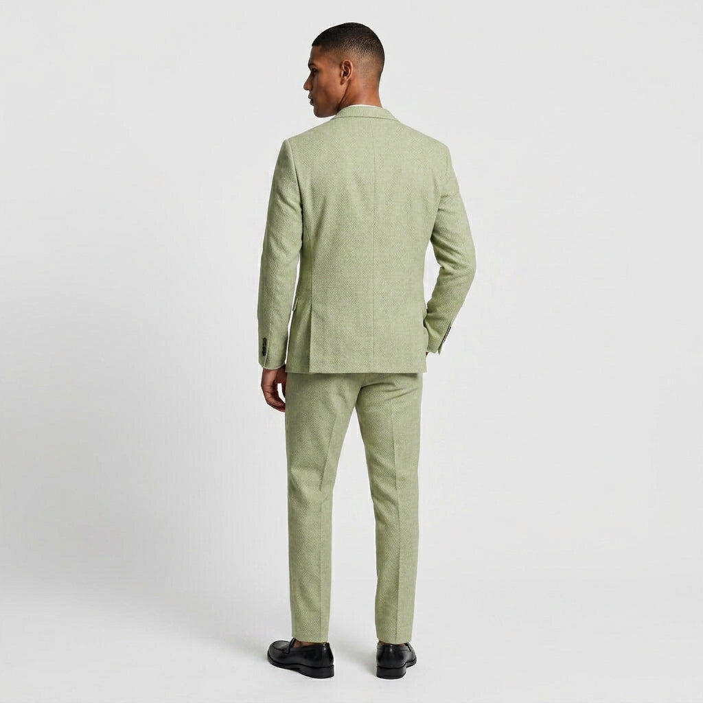 2-Piece Suit Set Single-Breasted Slim Fit for Men
