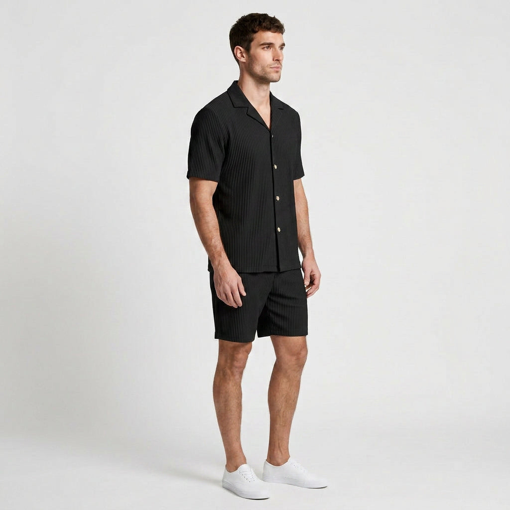 Matching Shirt and Shorts Set Relaxed Fit for Men