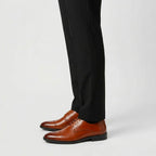Cap-Toe Oxford Shoes Full-Grain Leather Lace-Up for Men