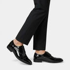 Cap-Toe Oxford Shoes Full-Grain Leather Lace-Up for Men