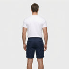 Pleated Tailored Shorts Cuffed Hem Regular Fit for Men
