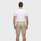 Pleated Tailored Shorts Cuffed Hem Regular Fit for Men