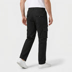 Cargo Pants Regular Fit Button Waist Multi Pocket for Men