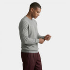 Crew Neck Textured Knit Sweater Regular Fit for Men