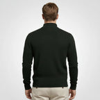 High Neck Ribbed Knit Sweater Regular Fit for Men