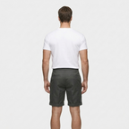 Pleated Tailored Shorts Cuffed Hem Regular Fit for Men