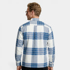 Checked Overshirt Relaxed Fit Button-Front for Men