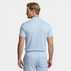 Polo Shirt and Shorts Set Drawstring Waist for Men