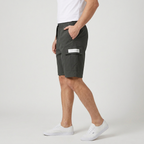 Cargo Shorts Elastic Waist Drawstring Multi Pocket for Men