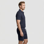 Polo Shirt and Shorts Set Drawstring Waist for Men