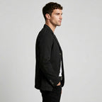 Three-Button Woven Blazer Tailored Regular Fit for Men