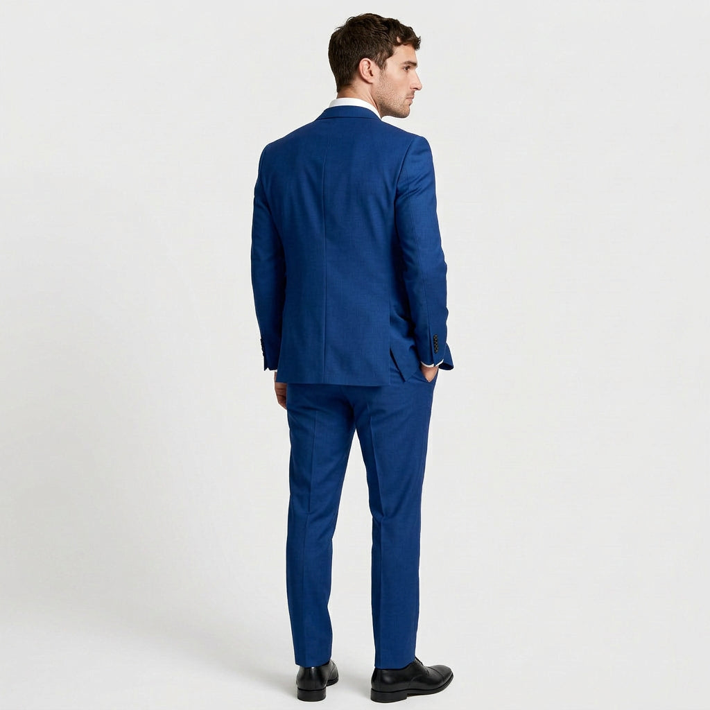 Three-Piece Suit Regular Fit Notch Lapel Woven for Men