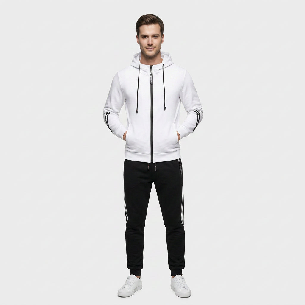 Tracksuit Set Cotton Blend Relaxed Fit for Men