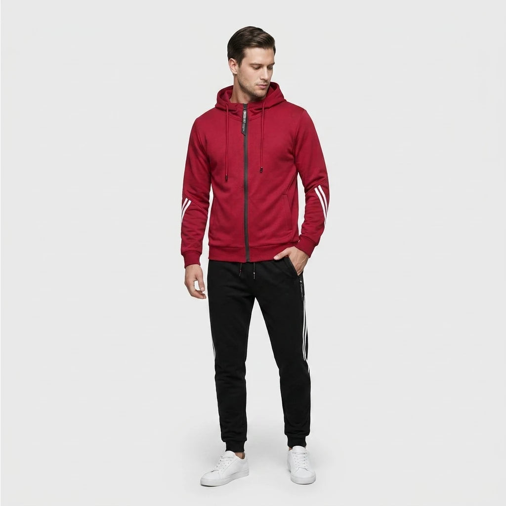 Tracksuit Set Cotton Blend Relaxed Fit for Men